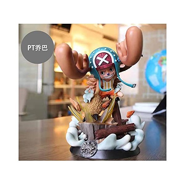 ENFILY One Piece Anime Figurine daction Modèle de Collection Statue Jouet Figurines PVC Ornements de Bureau Taille : Choppe