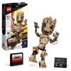 LEGO 76217 Marvel Je sAppelle Groot, Jouet de Cadeau de Noël, et Figurine du Bébé dans Le Film, Les Gardiens de la Galaxie 2