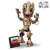 LEGO 76217 Marvel Je sAppelle Groot, Jouet de Cadeau de Noël, et Figurine du Bébé dans Le Film, Les Gardiens de la Galaxie 2