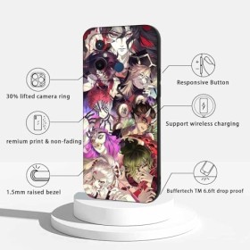 2 Pièces Coque pour Xiaomi Redmi 12C 4G/11A 4G 6.71, avec Anime motif Demon Slayer Kamado Nezuko Tanjirou Zenitsu Kagaya Am