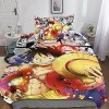 One Piece Ensemble De Literie Imprimé en 3D Parure De Lit Housse De Couette Sets en Microfibre Confortable Luffy Anime Housse