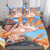 One Piece Housse De Couette Microfibre 3D, Luffy Anime Parure De Lit avec Fermeture Éclai Et Taies doreiller Ensemble De Lit