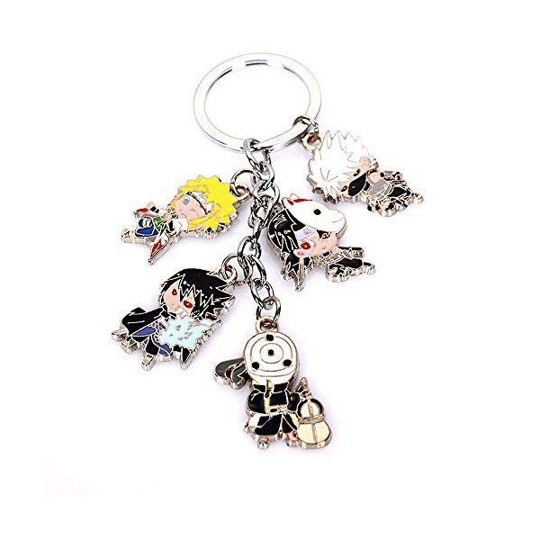 Porte-clés avec 5 mini figurines Chibi