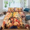 EKENOZ One Piece Housse De Couette,Imprimée en 3D Luffy Housse De Couettes 3 Pièces,Microfibre Housses De Couette,Fermeture É