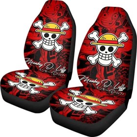 Housse De Siege Voiture Anime De One Piece Luffy Couverture De Siège De Voiture Universel Housse De Sieges Auto pour Homme Fe