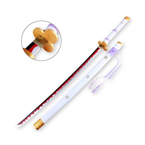 ONE PIECE - Kozuki Oden - Shuusui 104cm épée en bois cosplay avec Fourreau,Japonais Anime Personnage de Arme Modèle Prop avec