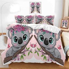 ZGRTZH Housse de Couette 240 x 260 Adulte Cheval Parure de Lit 2 Personnes avec Fermeture Éclair Doux Respirant Microfibre Ho