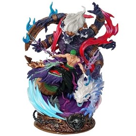 Roronoa Figurine Zoro en PVC 21 cm Modèle Voiture Chambre décoration Table Fan Cadeau