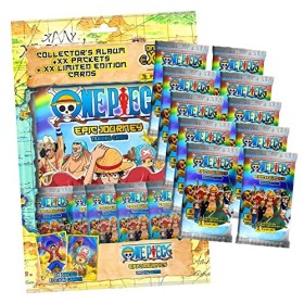 Panini One Piece Cartes à collectionner - Cartes à collectionner 2023 - 1 démarreur + 10 boosters en lot de 10 pochettes ST