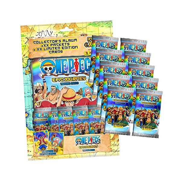 Panini One Piece Cartes à collectionner - Cartes à collectionner 2023 - 1 démarreur + 10 boosters en lot de 10 pochettes ST