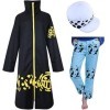 Updayday Trafalgar Law 2nd Cosplay Costume One Piece Trafalgar Law Cosplay Costume Adulte Veste Cape Ensemble Complet avec Ch