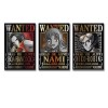 Poster One Piece Wanted de Nami Robin Hancock - Impression sur toile - 40 x 60 cm