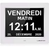 LEMNOI 8" Pouce LCD Horloge Numérique Calendrier N11 avec Date Jour Et Heure Horloge Non-Abrégée Auto Dimming 8 Langues HD Di