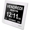 LEMNOI 8" Pouce LCD Horloge Numérique Calendrier N11 avec Date Jour Et Heure Horloge Non-Abrégée Auto Dimming 8 Langues HD Di