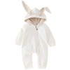 AGQT Costume dHalloween pour bébé - Costume animal - Combinaison pour garçons et filles de 0 à 36 mois, Blanc., 2-2.5 ans