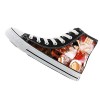 WANHONGYUE One Piece Anime Unisexe Baskets Montantes à Lacets Baskets Hautes Canvas Sneakers Bottines Mode 35 EU Noir / 13