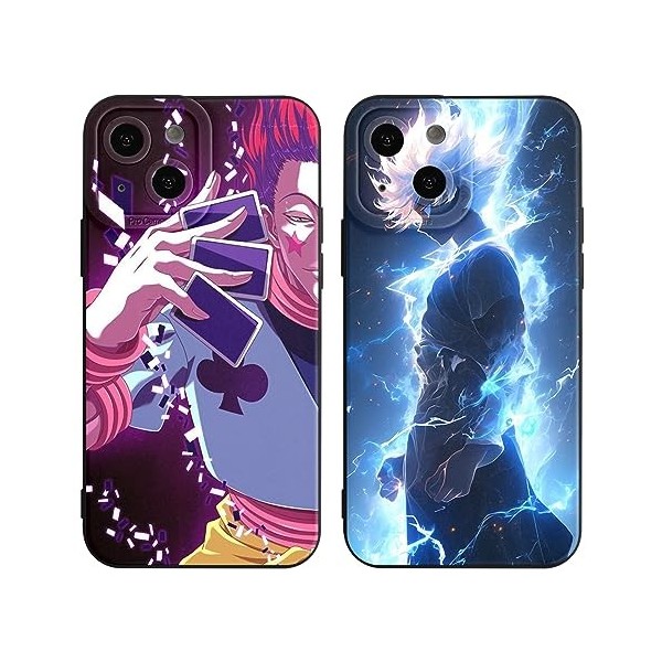 2 Pièces Coque pour Samsung Galaxy A14 5G 6.8, avec Anime motif Hunter × Hunter Killua Zoldyck Gon Freecss Manga Antichoc T