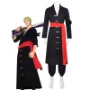 One Piece Roronoa Zoro Cosplay Costume Anime Vêtements Homme Noir Tenue Complète