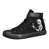 WANHONGYUE One Piece Anime Unisexe Chaussures en Toile à Lacets Baskets de Mode Sneakers Plimsolls 42 EU Noir 7