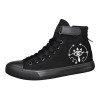 WANHONGYUE One Piece Anime Unisexe Chaussures en Toile à Lacets Baskets de Mode Sneakers Plimsolls 42 EU Noir 7