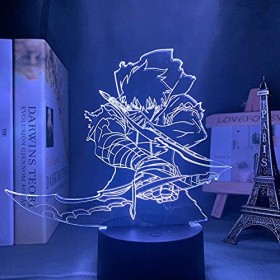 KJsdaADSA Lampe de nuit 3D - Illusion danime - Lampe LED - Pour chambre denfant - Décoration de chambre - Cadeau de fête - 