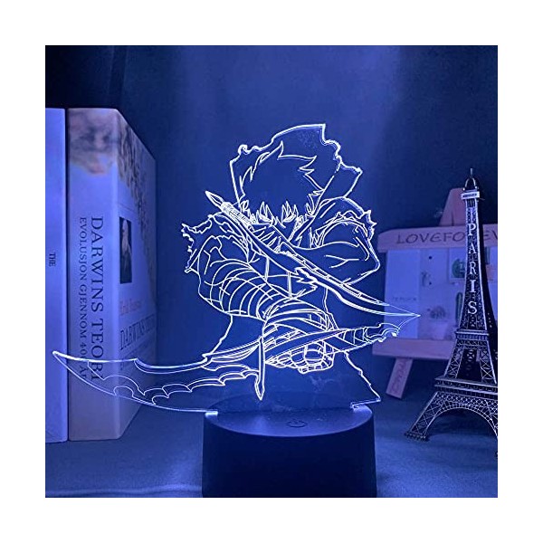 KJsdaADSA Lampe de nuit 3D - Illusion danime - Lampe LED - Pour chambre denfant - Décoration de chambre - Cadeau de fête - 