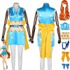 Anime One Piece Wano Country Nami Cosplay Costume Outfit Jeu de rôle Uniforme Robes Perruque Coiffe Ensemble complet Hallowee