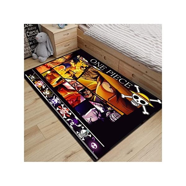 Tapis Anime One Piece 3D Rrectangle Tapis De Antidérapant Tapis De Sol Souple pour Canapé Salon Chambre Moderne Décoration D