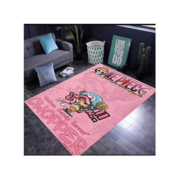 Tapis Anime One Piece 3D Rrectangle Tapis De Antidérapant Tapis De Sol Souple pour Canapé Salon Chambre Moderne Décoration D