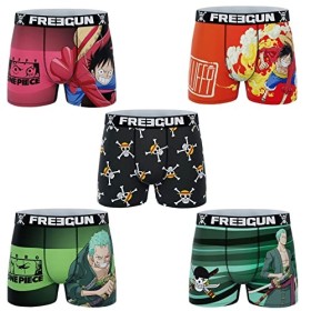 FREEGUN Boxer Homme One Piece S, Pack de 5 OP2 