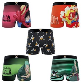 FREEGUN Boxer Homme One Piece S, Pack de 5 OP2 
