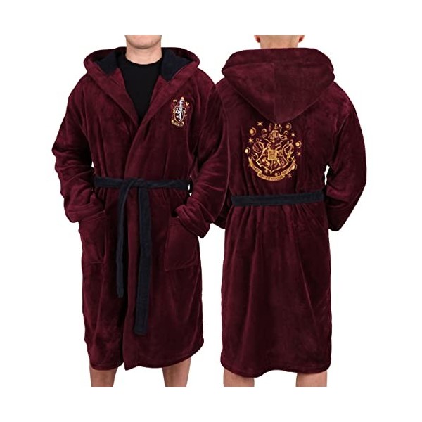 Peignoir bordeaux pour homme HARRY POTTER Poudlard Gryffondor L-XL