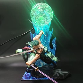 Goitruas Veilleuse décorative Anime One Piece Lampe de table pour chambre denfant Figurine Luffy 3D LED garçons fans danima