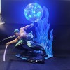 Goitruas Veilleuse décorative Anime One Piece Lampe de table pour chambre denfant Figurine Luffy 3D LED garçons fans danima