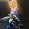 Goitruas Veilleuse décorative Anime One Piece Lampe de table pour chambre denfant Figurine Luffy 3D LED garçons fans danima