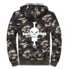 WANHONGYUE Anime One Piece Luffy Hoodie Sweat à Capuche Hommes Cosplay Plus Épais Velours Hiver Sweat-Shirt Veste 4 L