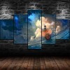 IIIUHU Impression sur Toile 5 Parties Tableau Tableaux One Piece The Thousand Sunny Anime Decoration Murale Photo Image Artis