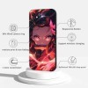 LYUBFDC 2 Pièces Coque pour Samsung Galaxy A34 5G 6.5, avec Anime Motif Demon Slayer Kamado Nezuko Tanjirou Manga Antichoc