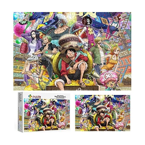 Puzzles pour Adultes de 2000 pièces，Anime One Piece ，Puzzle en Carton，Puzzle Stimulant de 2000 pièces - Cadeau（70x100cm）-95