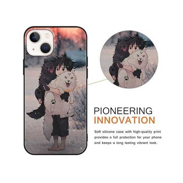 LYUBFDC 2 Pièces Animé Coque pour iPhone 11 6.1 Pouce, avec Anime Motif Jujutsu Kaisen Fushiguro Toji Manga Antichoc TPU Sili