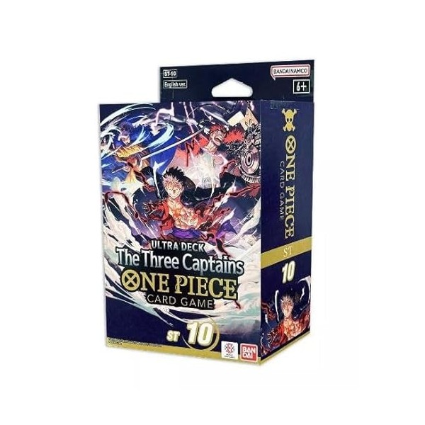 One Piece TCG – Ultra Deck The Three Captains ST-10 – Anglais + protection dexpédition Heartforcards®