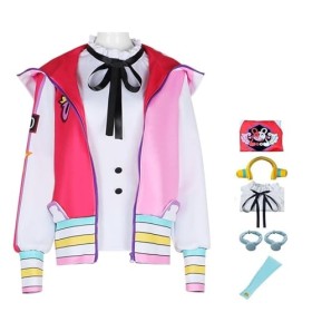 NIKKHO Anime One Piece Film Cosplay Set,Uniforme Cosplay Uta rouge,Costume de carnaval dHalloween,Habillage pour les femmes 