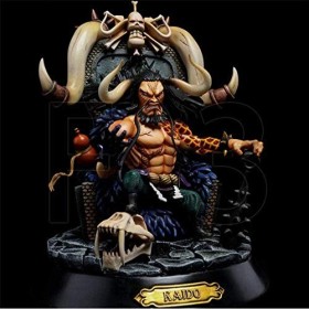 WIJJZY MSWDM Statue Ornements Decor One Piece Anime Figurines Edward Newgate Kaido Shanks Big Mom Maman Assis PVC Jouets Acti