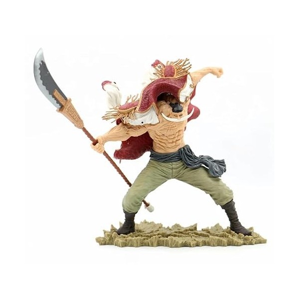 24 CM - Anime One Piece Barbe Blanche Pirate Edward newgate PVC Figurine daction Figurine Collection modèle