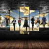 SIMORRA GUANGFAN - One Piece Monkey D. Luffy Affiche 224 Impression Sur Toile Intissée Tableau 5 Parties Hd Posters Image Tab