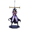 WANSHI One Piece Dracule Mihawk Figure, 28cm Mihawk PVC Anime Statue Debout Modèle Auto Bureau Jouet Décoratif pour Les Fans 