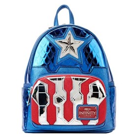 Loungefly: Marvel Shine Captain America Cosplay Mini Backpack - Confidential