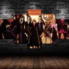 GUANGFAN Impression Sur Toile Intissee 5 Parties - One Piece Monkey D.Luffy Tableau Tableaux Decoration Murale Photo Image Ar