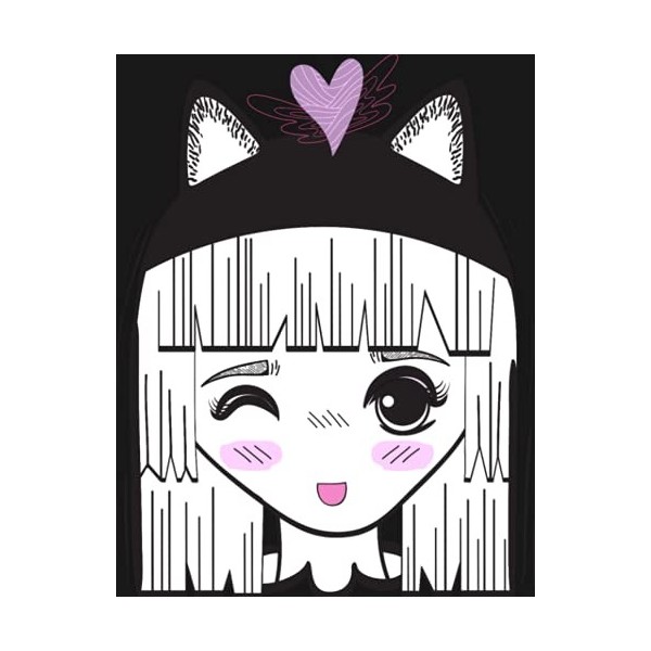 Manga Sketchbook: Manga Cat Girls Design Big 200 Page Sketchbook for Manga, Anime, Kawaii and More