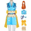 Foanja Nami Déguisement Femmes Cosplay Nami Anime Sexy Kimono Robe et Perruques pour Adulte Dress up Halloween Carnaval Anniv